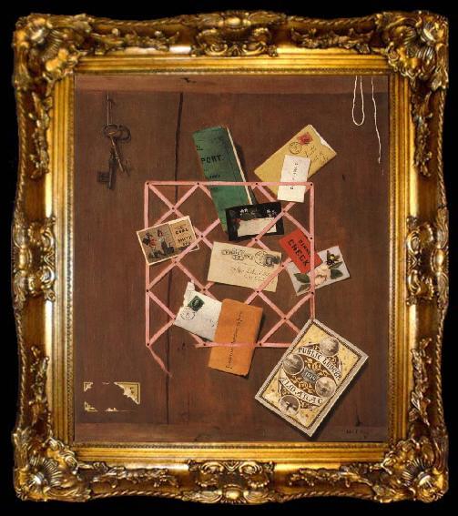 framed  John Frederick Peto Steckbrett der Gebr Smith, ta009-2